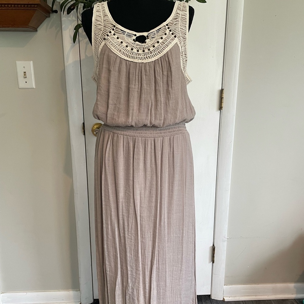AB Studio Boho Gauzy Maxi Sundress